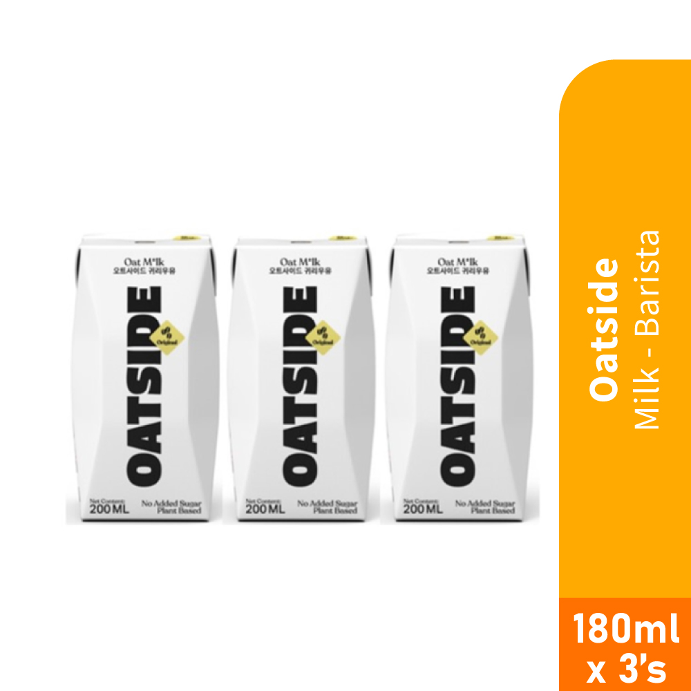 OATSIDE Milk 180ml - Barista, Vegan Milk, Oatside Barista,Oat Milk, Susu Oat, Plant Based Milk