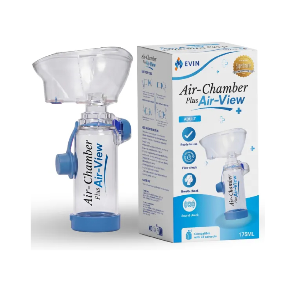 EVIN Air Chamber Plus Air View for Adult / Child / Infant, Asthma Aerosol Chamber