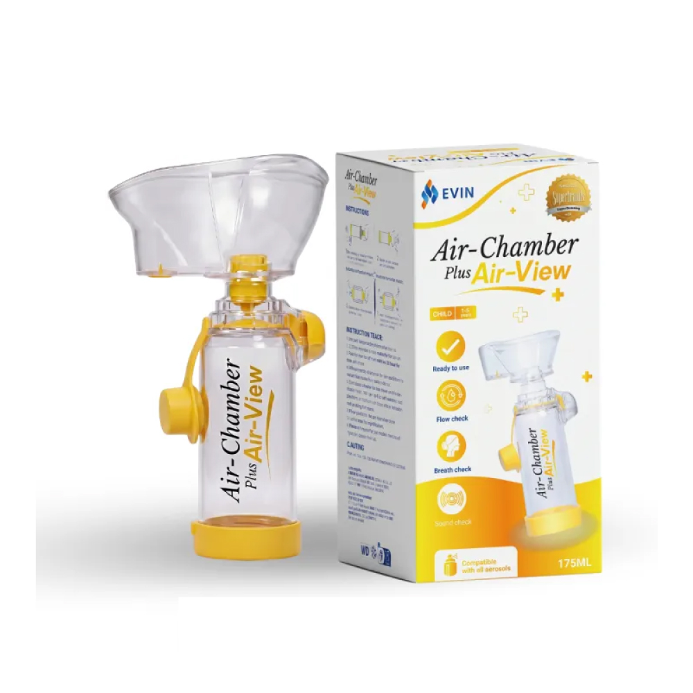 EVIN Air Chamber Plus Air View for Adult / Child / Infant, Asthma Aerosol Chamber