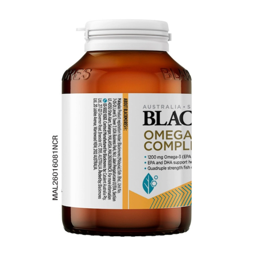 BLACKMORES Omega-3 Complex Gold 60's with Dha, Epa, Fish Oil Supplement, Blackmores Fish Oil