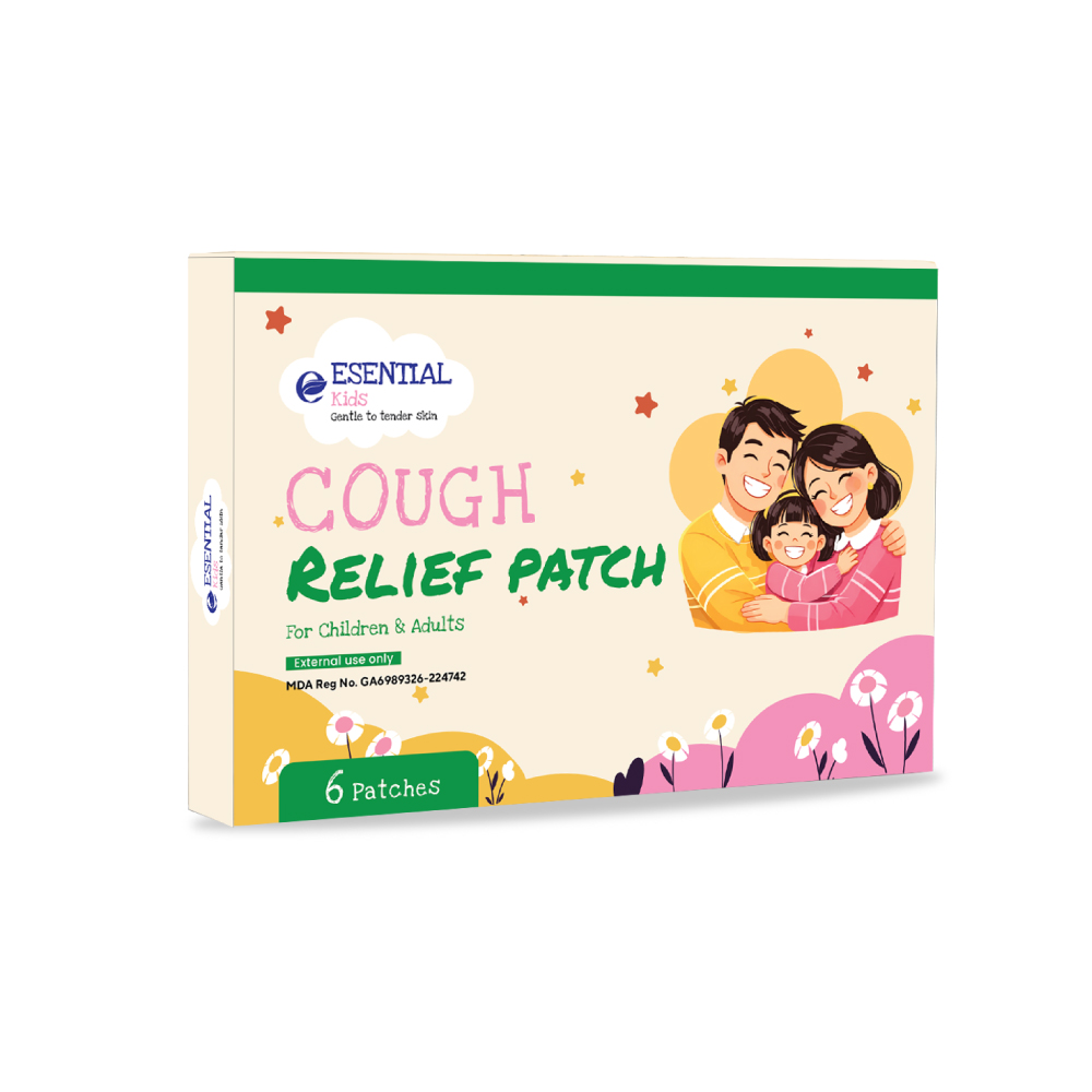 ESENTIAL Cough Relief Patch 6's for Cough Patch, Patch Batuk, Ubat Batuk, Cough Relief