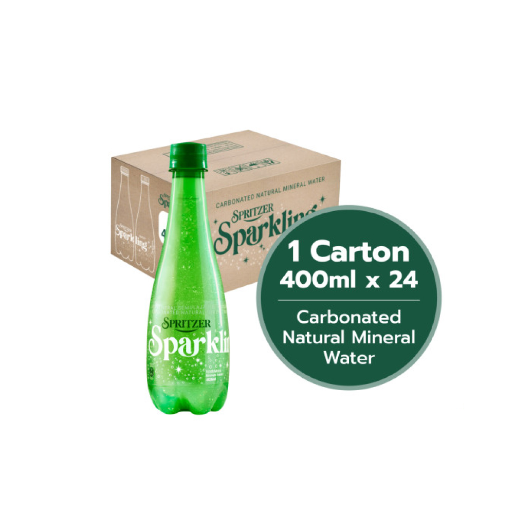 SPRITZER Sparkling Water 400ml (1's / 24's) - Original for Air Sparkling, Carbonated Water