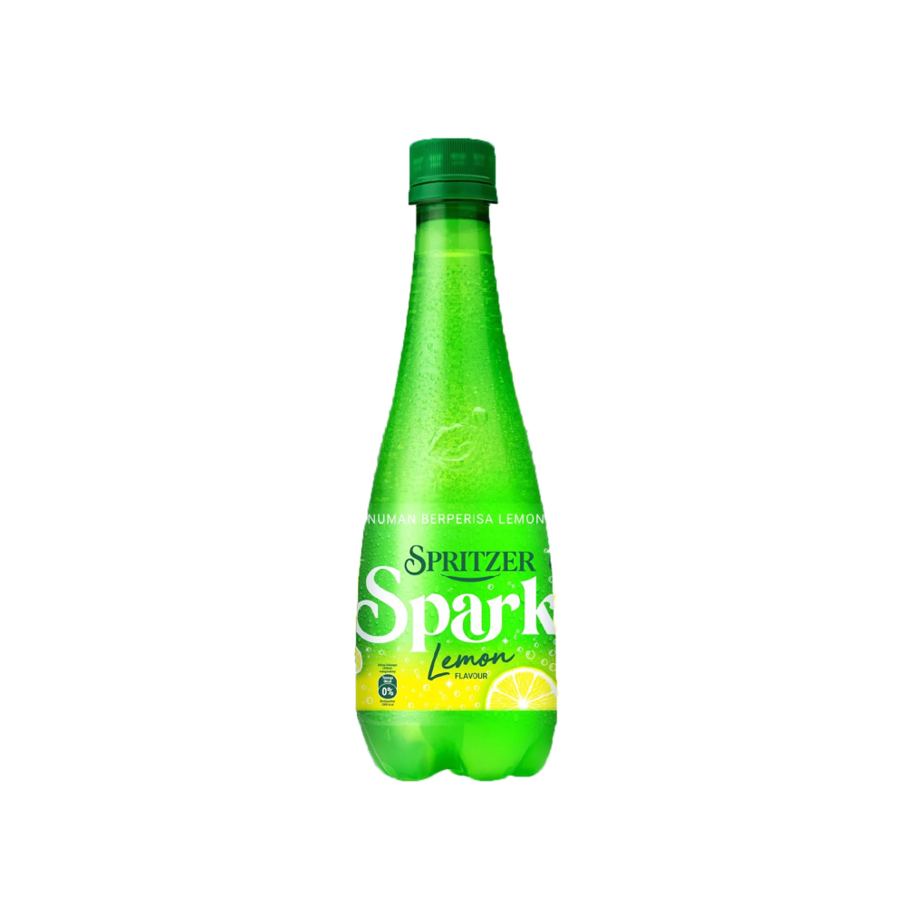 SPRITZER Sparkling Water 400ml (1's / 24's) - Lemon for Air Sparkling, Carbonated Water