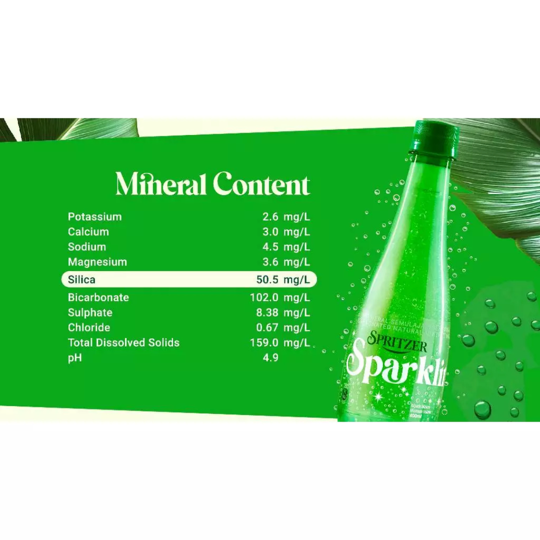SPRITZER Sparkling Water 400ml (1's / 24's) - Lemon for Air Sparkling, Carbonated Water