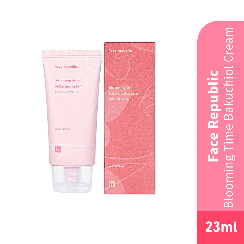 FACE REPUBLIC Blooming Time Bakuchiol Cream 50ml for Anti Aging Cream, Face Cream, Krim Muka