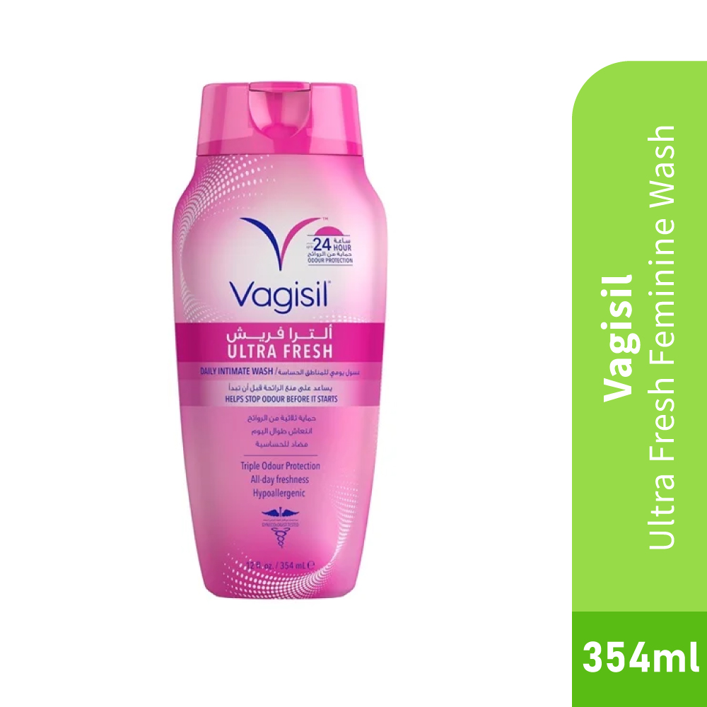 VAGISIL Ultra Fresh Feminine Wash 354ml for Intimate Wash, Sabun Miss V, Vaginal Wash
