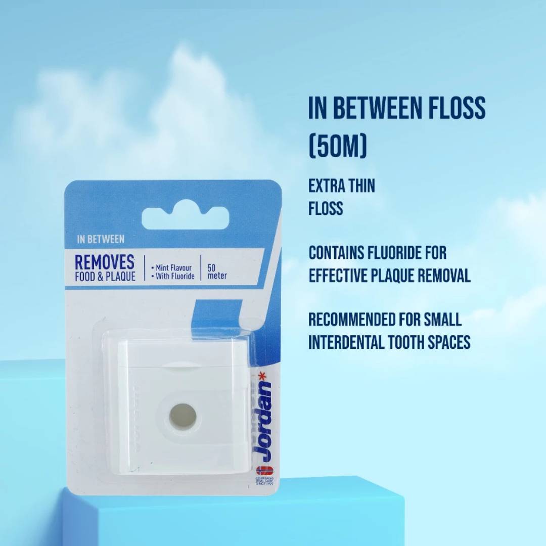 JORDAN IN BETWEEN DENTAL FLOSS 50M