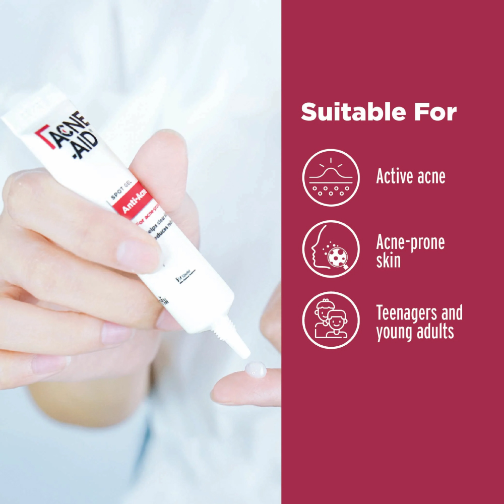 ACNE-AID Spot Gel 10g for Acne Gel, Acne Cream, Krim Jerawat, Spot Treatment Gel