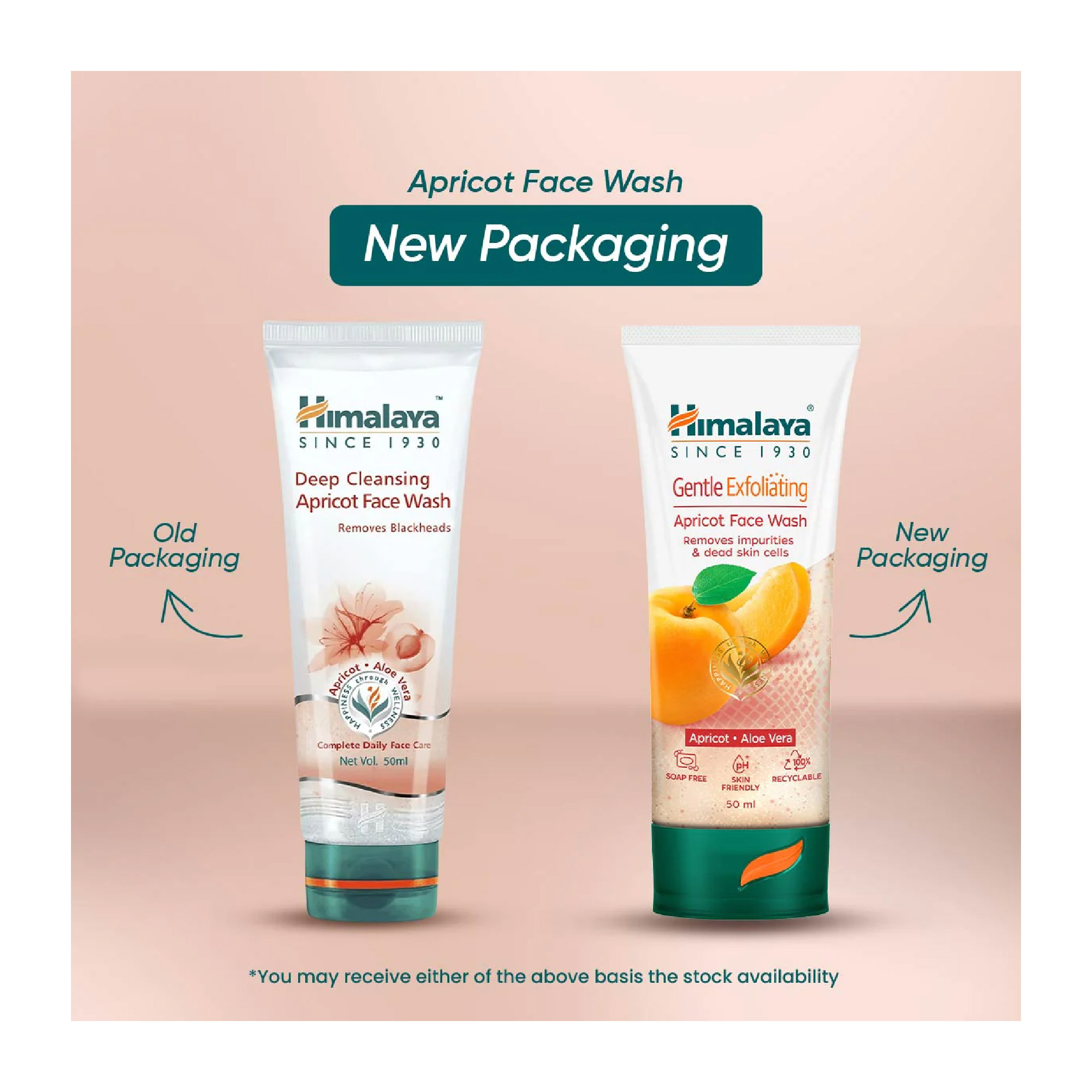 HIMALAYA Gentle Exfoliating Daily Face Wash 50ml for Gentle and mild exfoliating cleanser, 温和去角质洁面
