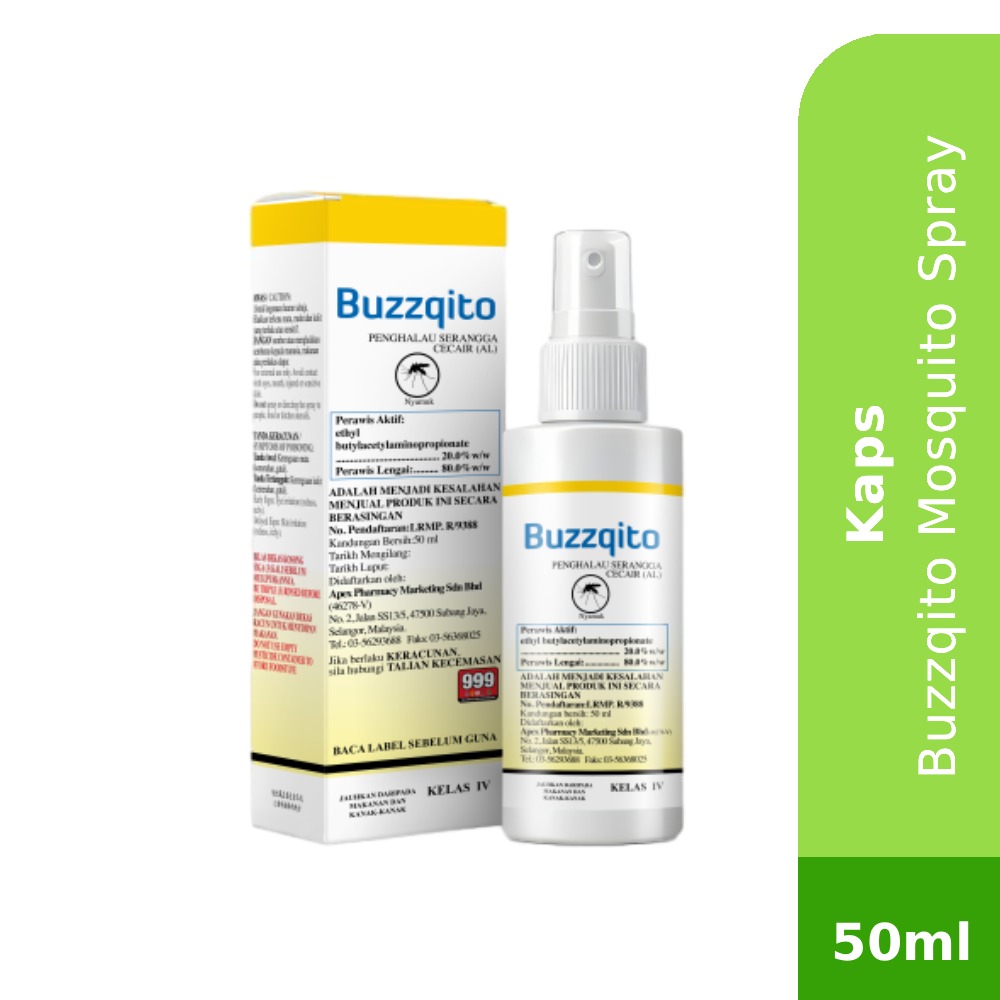 KAPS Buzzqito 50ML (Insect Repellant)