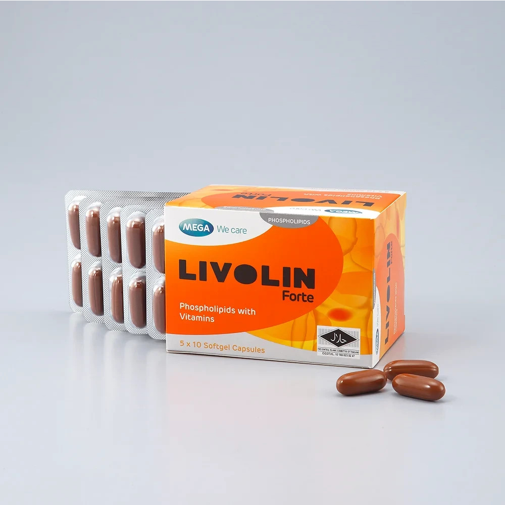 LIVOLIN Forte 3 X 50's with Phospholipids for Liver Tonic, Fatty Liver Supplement