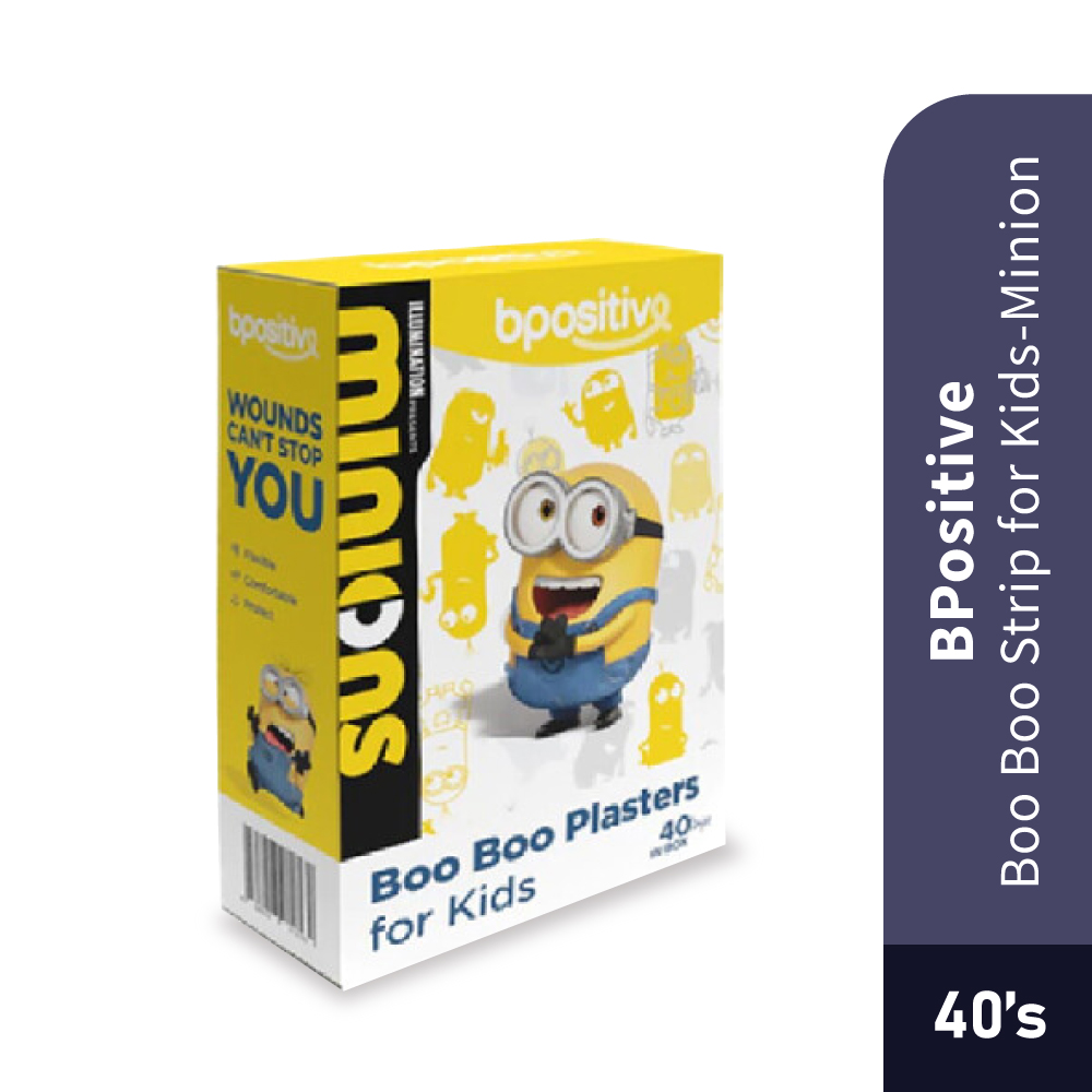 BPOSITIVE Boo Boo Strip For Kids (20's / 40's) Minion for Kids Plaster, Plaster Luka Budak