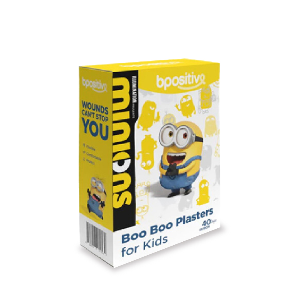 BPOSITIVE Boo Boo Strip For Kids (20's / 40's) Minion for Kids Plaster, Plaster Luka Budak