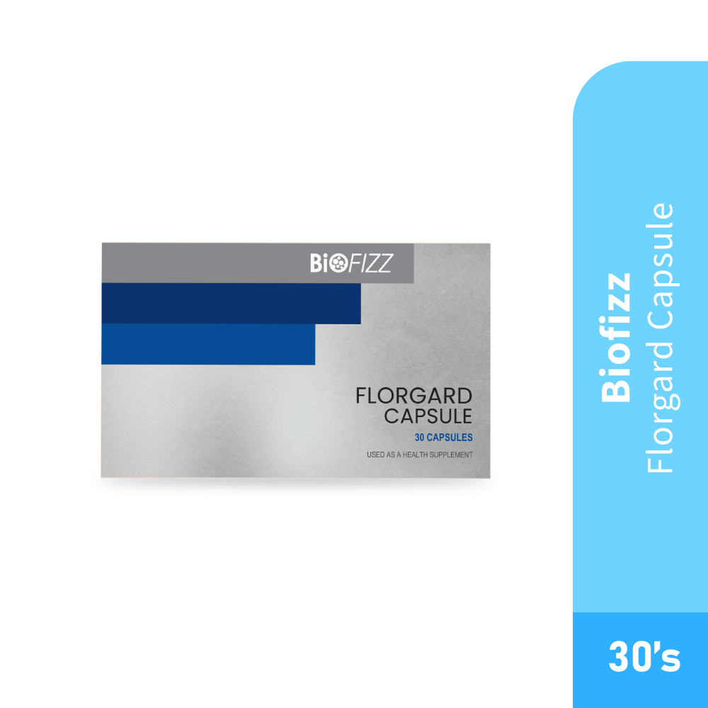 BIOFIZZ Florgard Capsule 30's for Probiotic Supplement, Gut Health with Probiotic Yeast
