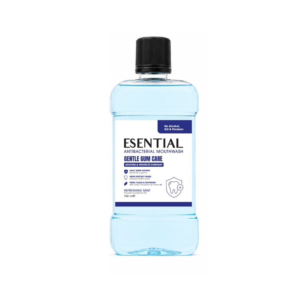 ESENTIAL Antibacterial Mouthwash 750ml for Ubat Kumur Mulut, Mouth Wash, Mouth Rinse, Oral Care
