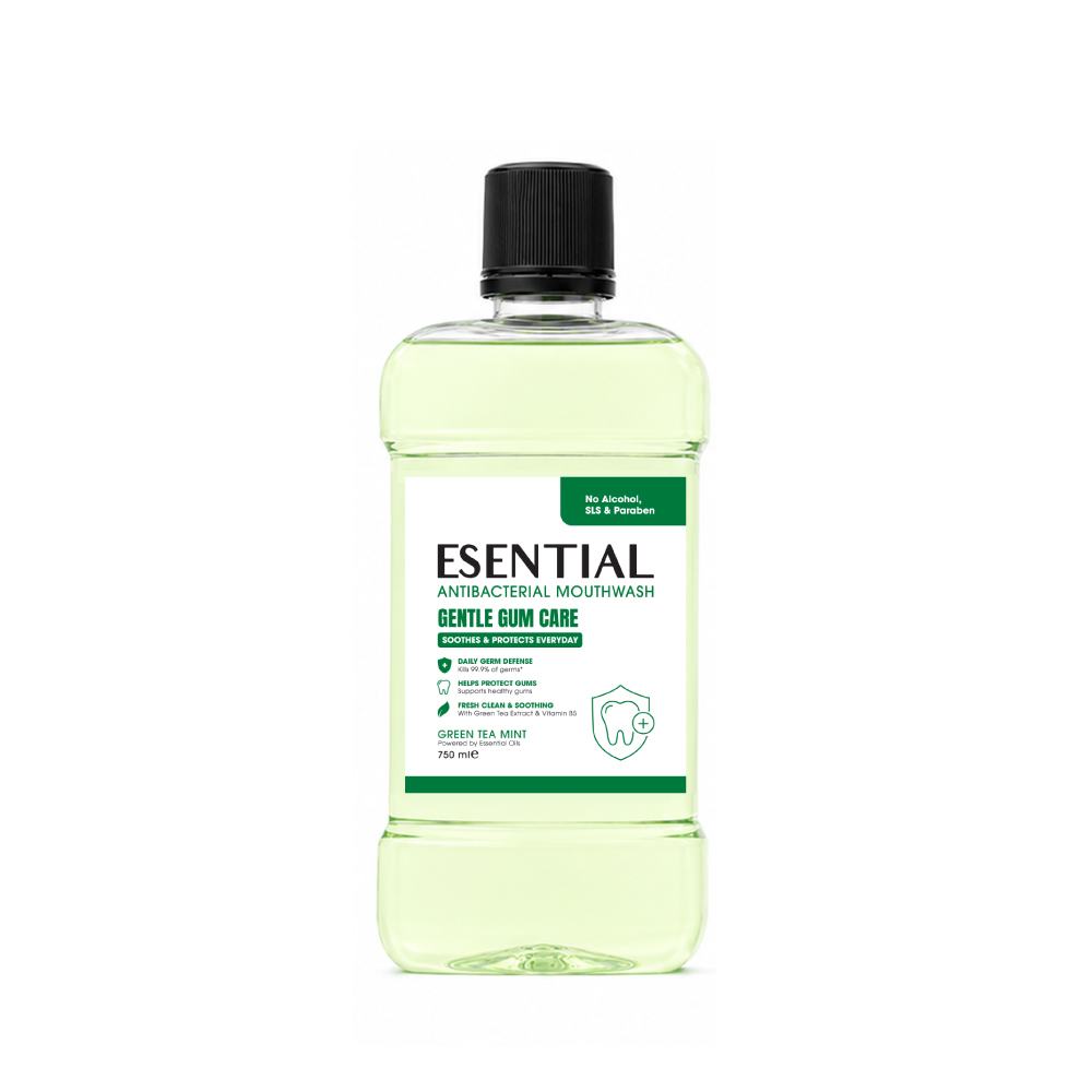 ESENTIAL Antibacterial Mouthwash 750ml for Ubat Kumur Mulut, Mouth Wash, Mouth Rinse, Oral Care