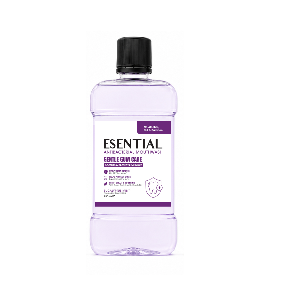 ESENTIAL Antibacterial Mouthwash 750ml for Ubat Kumur Mulut, Mouth Wash, Mouth Rinse, Oral Care