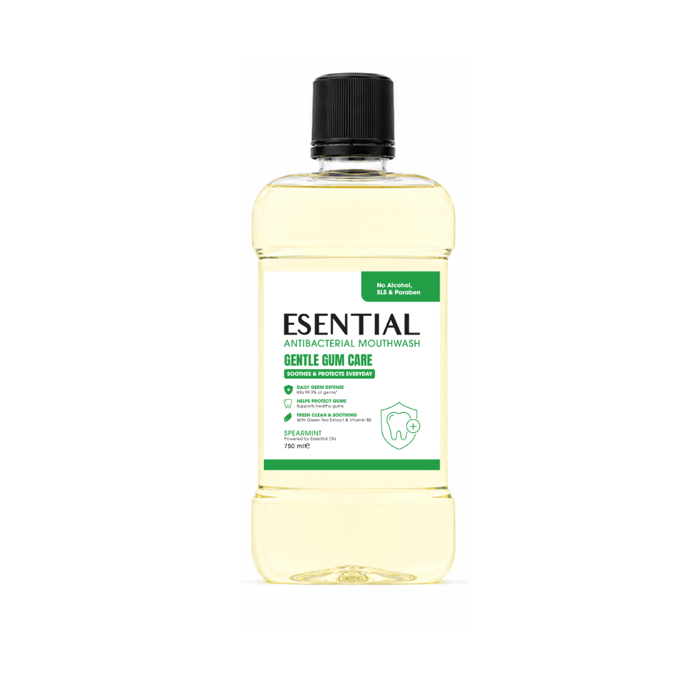 ESENTIAL Antibacterial Mouthwash 750ml for Ubat Kumur Mulut, Mouth Wash, Mouth Rinse, Oral Care