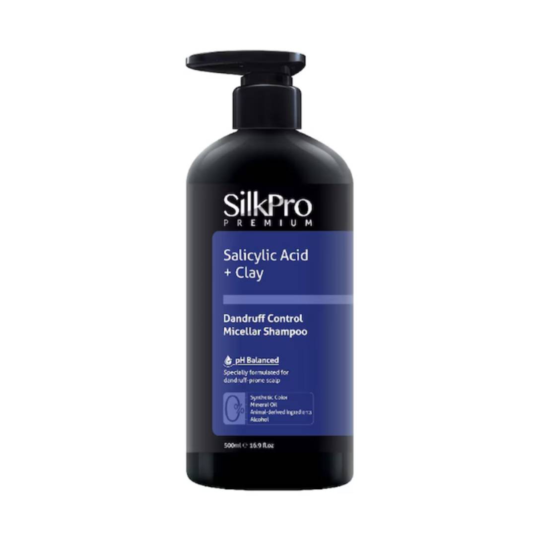 SILKPRO Micellar Shampoo - Dandruff Control/Soft & Smooth/Damage Care/Hair Fall Control (500ml)