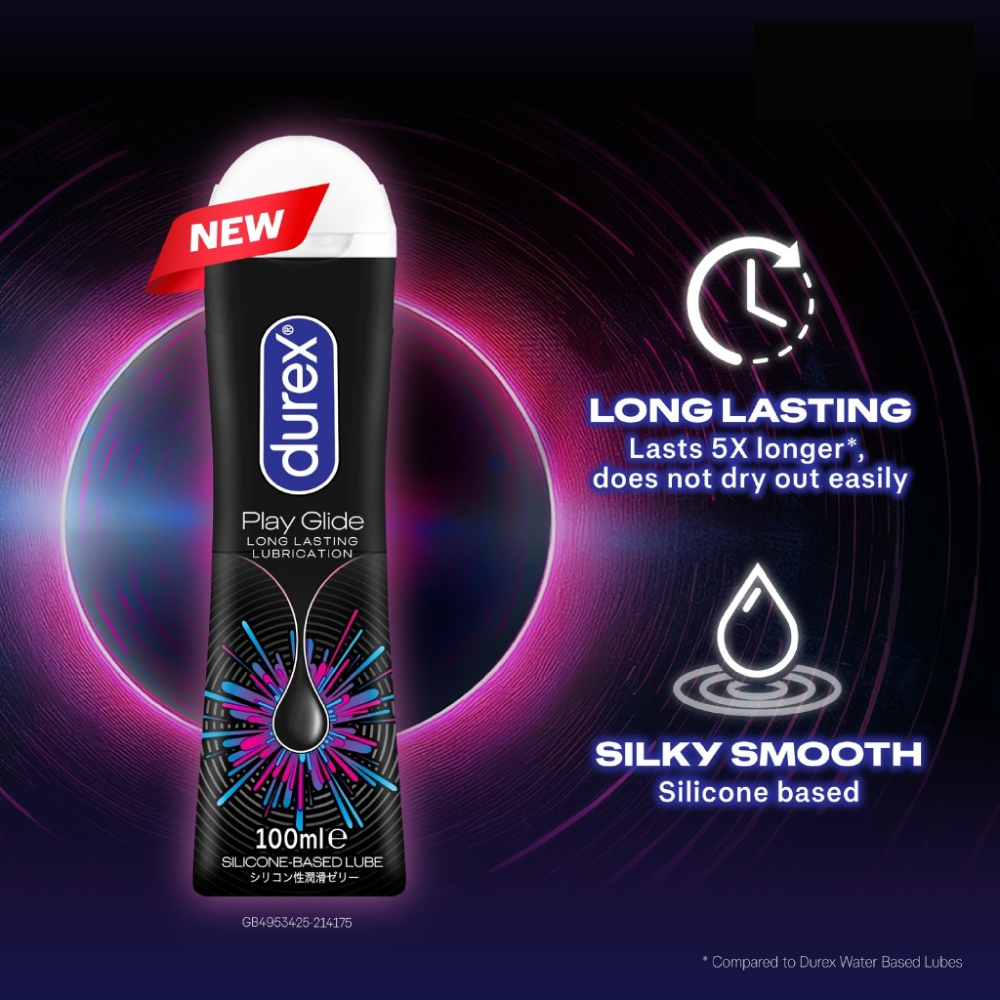 DUREX Play Glide Silicone Lube 100ml for Durex Lubricants, Durex Lube, Pelincir Durex