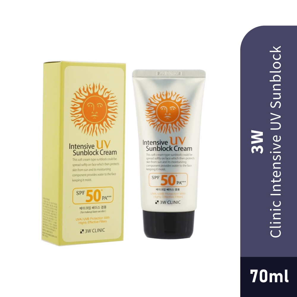 3W CLINIC Intensive Uv Sunblock Cream 70ml for Sunscreen, Sunblock, 3W Sunscreen