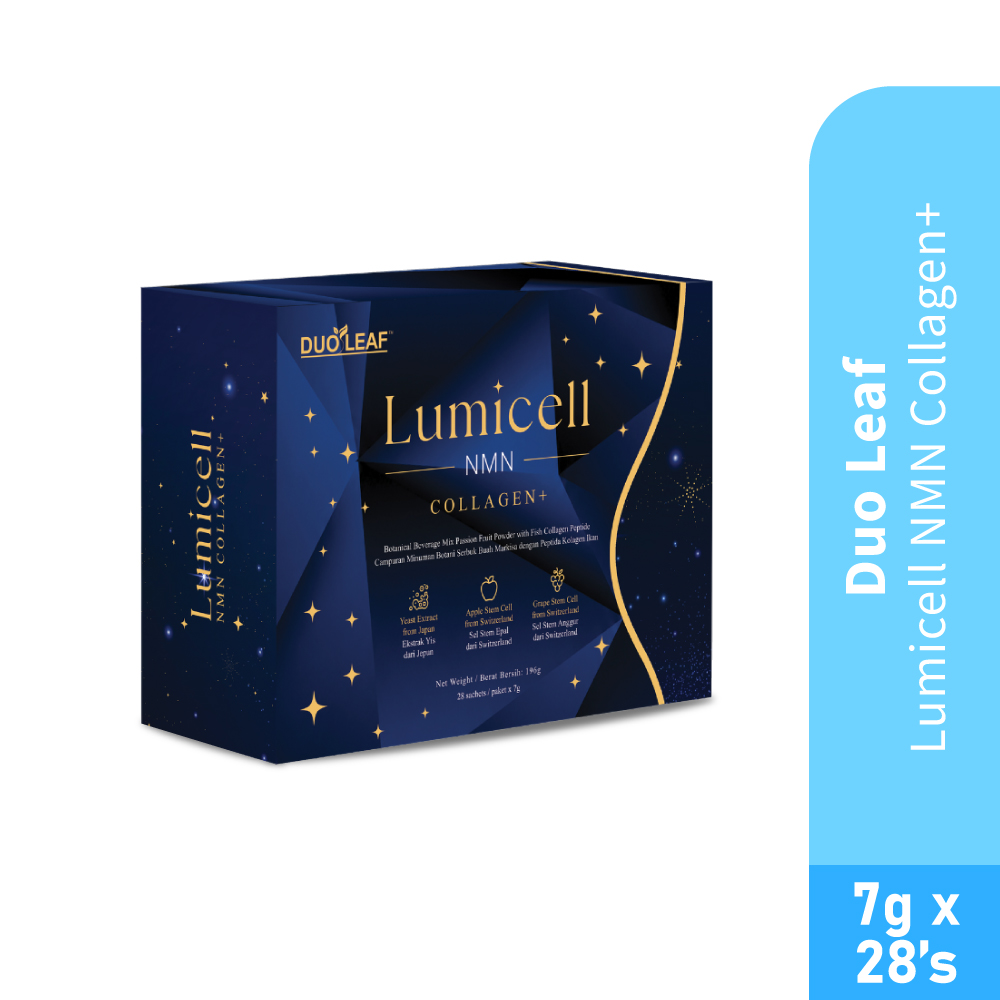 DUOLEAF Lumicell Nmn Collagen+ 7g X 28's for NMN and Collagen Drink, Brightening Supplement