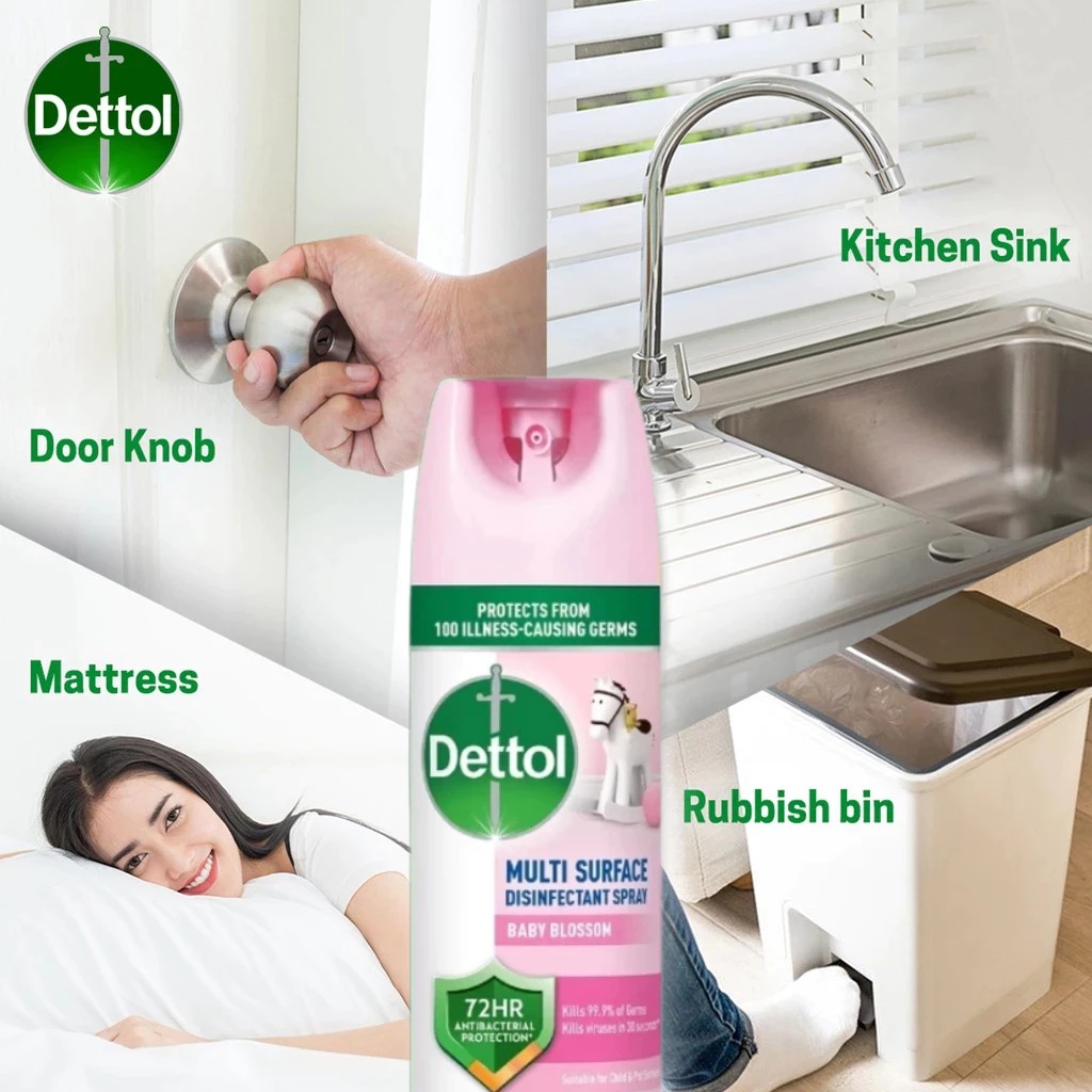 DETTOL DISINFECTANT SPRAY 450ML - BABY BLOSSOM
