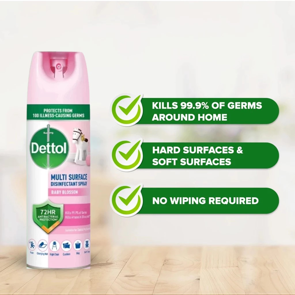 DETTOL DISINFECTANT SPRAY 450ML - BABY BLOSSOM