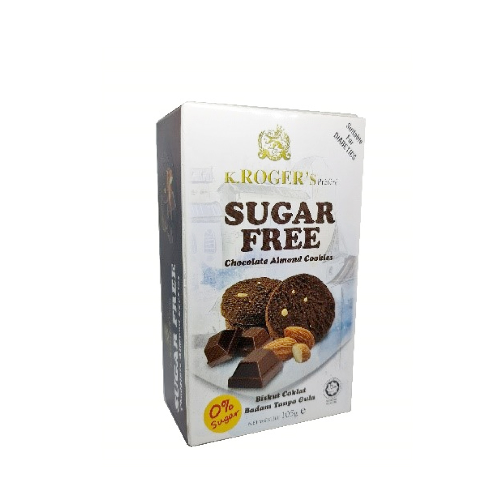 K.ROGER'S Sugar Free Cookies 105g (Digestive / Oatmeal Cornflake / Sesame / Chocolate Almond)