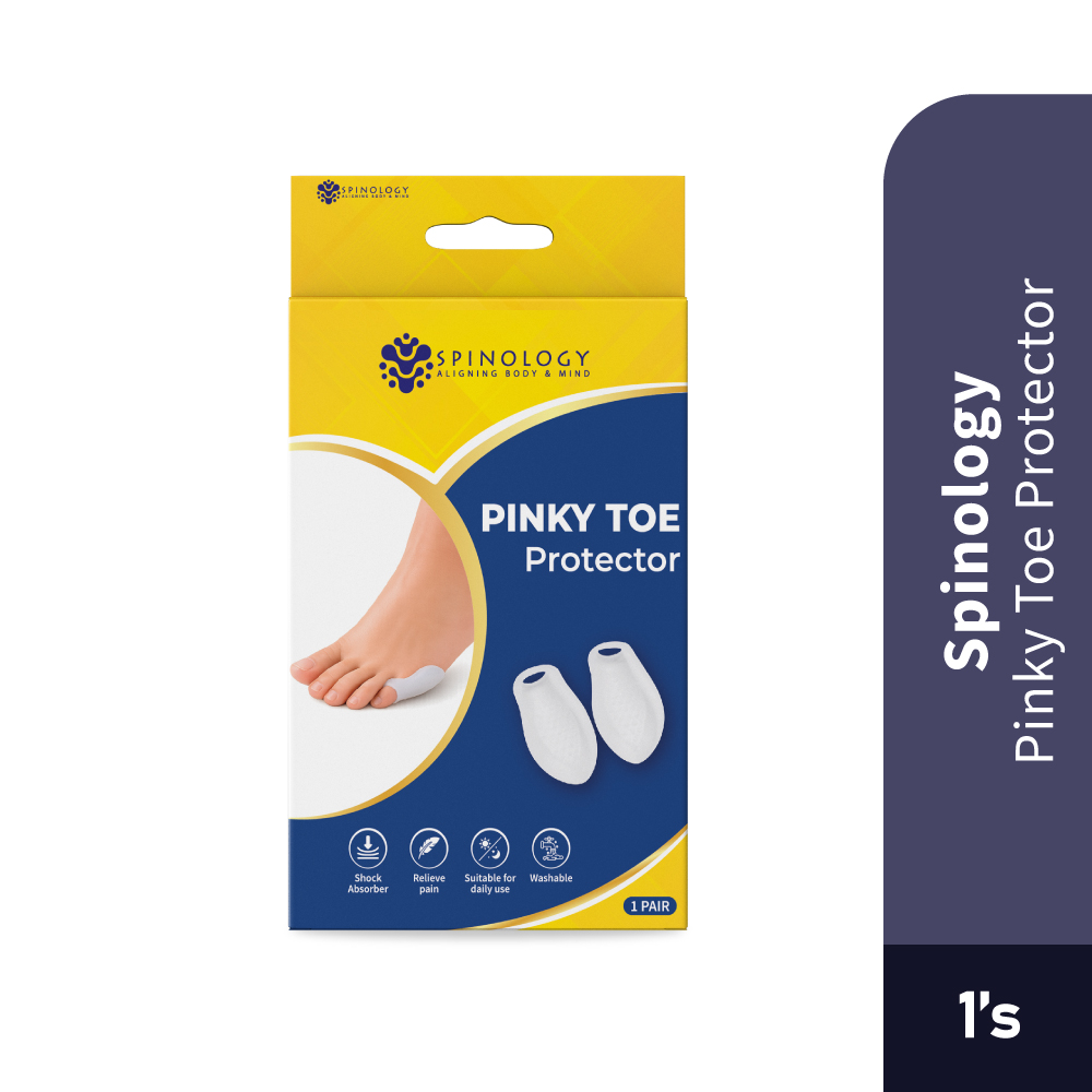 SPINOLOGY Pinky Toe Protector for Pelindung Jari, Toe Cushion, Toe Sleeve