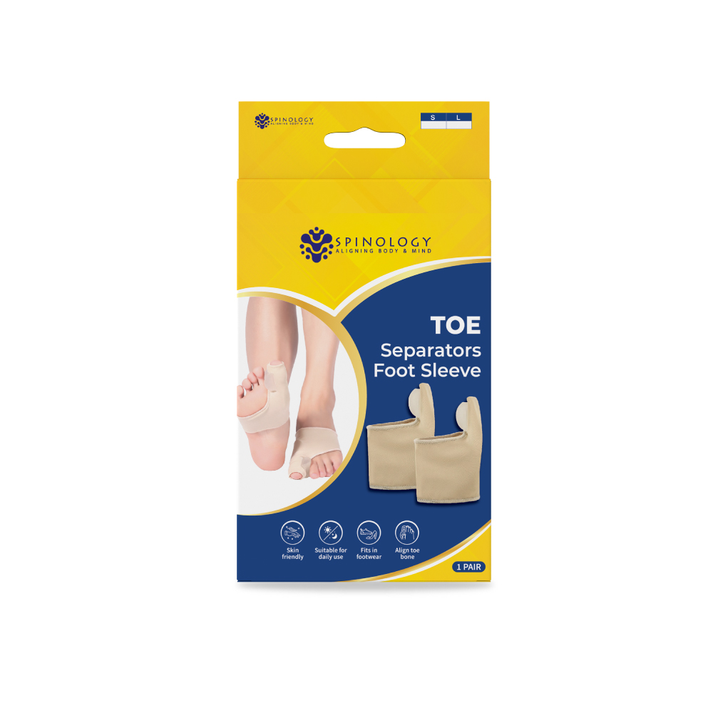 SPINOLOGY Toe Separator Foot Sleeve - (Size : S/L) for Toe Protector, Toe Separator