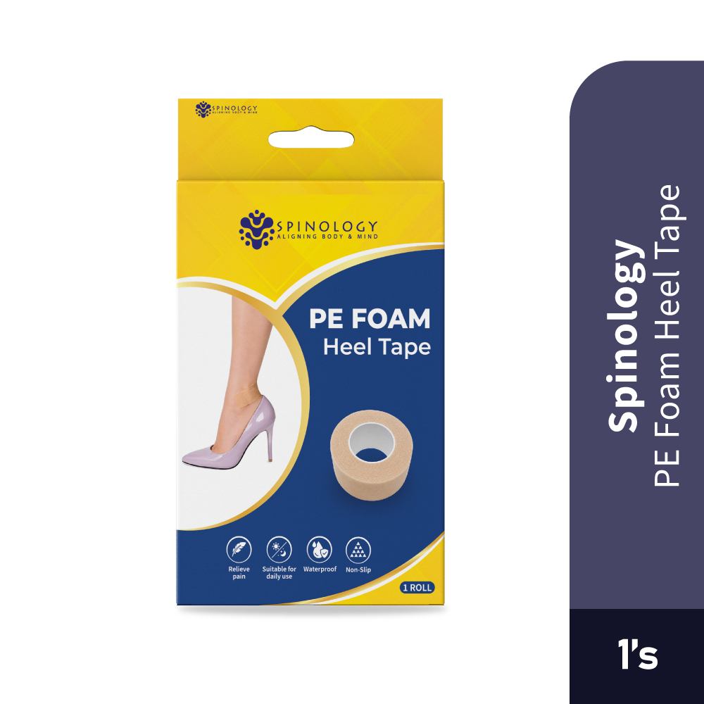 SPINOLOGY Pe Foam Heel Tape 4.5m 1's for Polyethylene Foam Tape, Tape Kaki Melecet