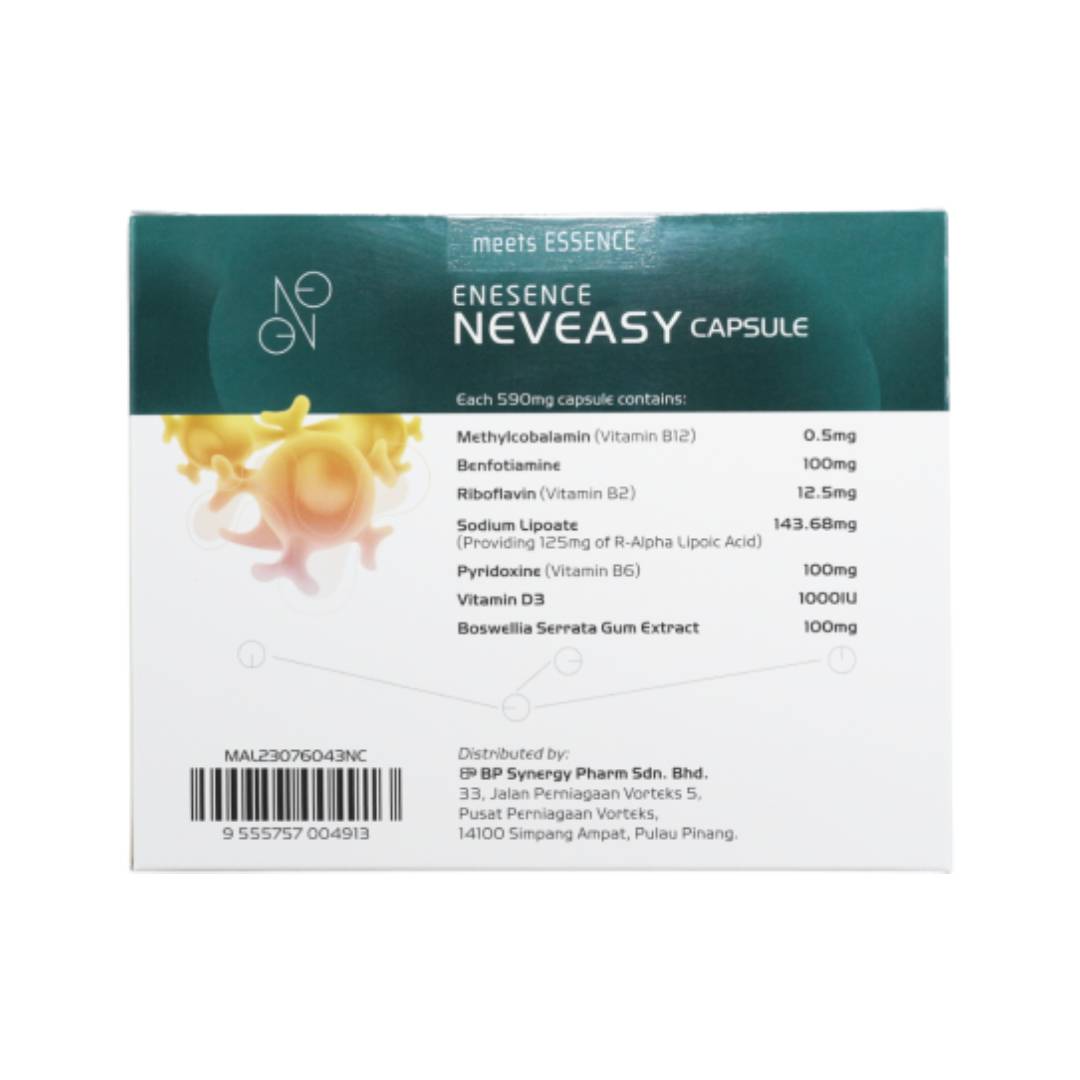 ENESENCE Neveasy Capsule 30's X 2 for Nerve Supplement