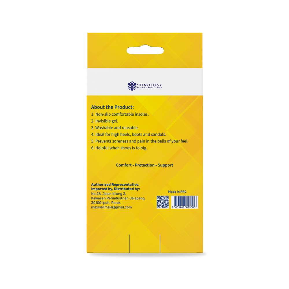 SPINOLOGY Spot Dot Gel Heel Cushion 6's for Heel Pad, Heel Cushion, Heel Protector