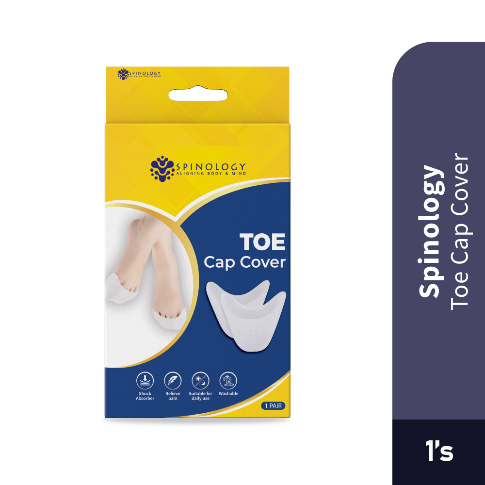 SPINOLOGY Toe Cap Cover 1 Pair for Foot Finger Cover, Pelindung Jari Kaki