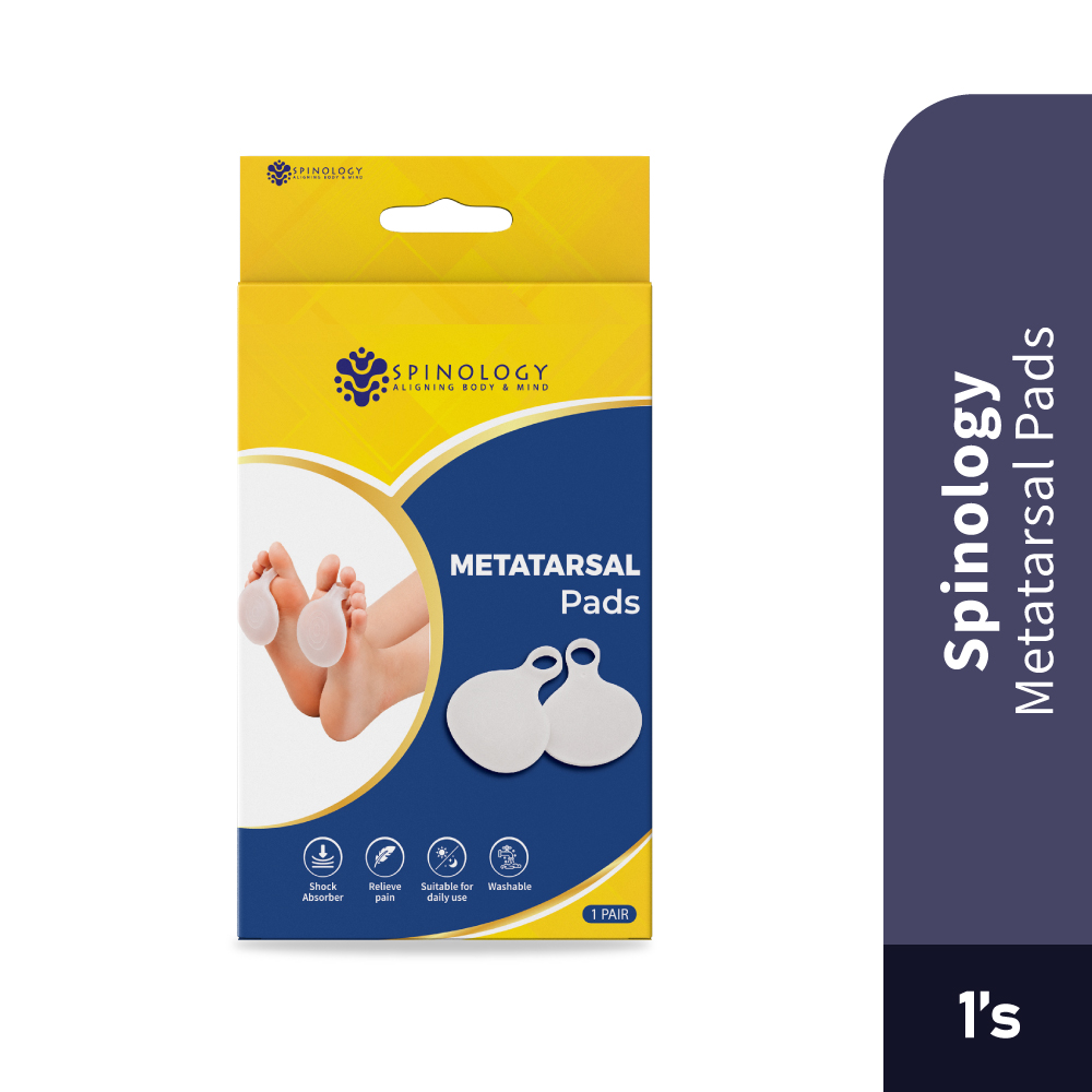 SPINOLOGY Metatarsal Pads 1 Pair for Foot Pad, Metatarsal Cover, Foot Cushion