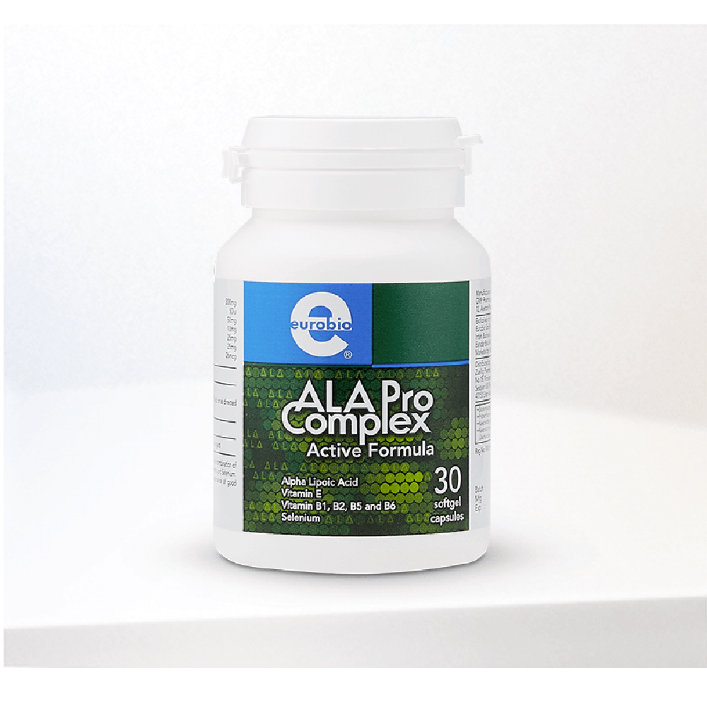 EUROBIO Ala Pro Complex Active Formula Capsules 30's for Nerves Health, Ubat Urat Saraf