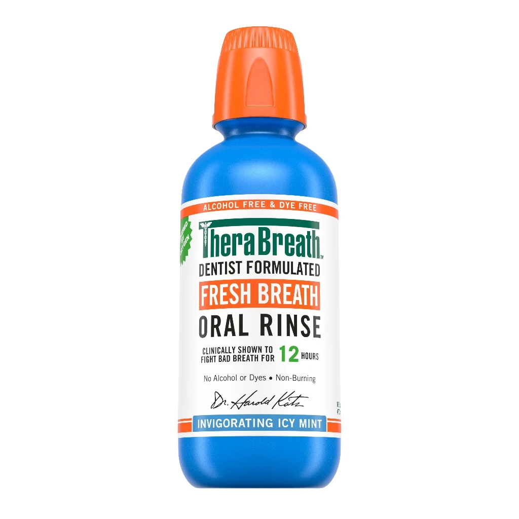 THERABREATH Fresh Breath Mouthwash 473ml - Original / Invigorating Icy Mint for Ubat Kumur