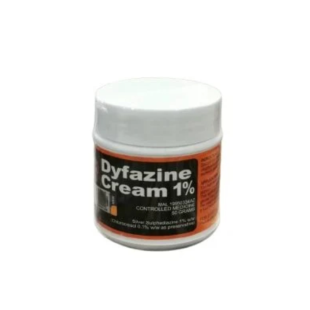 DYFAZINE Cream 50g for Burn Cream, Infection Cream, Krim Melecur