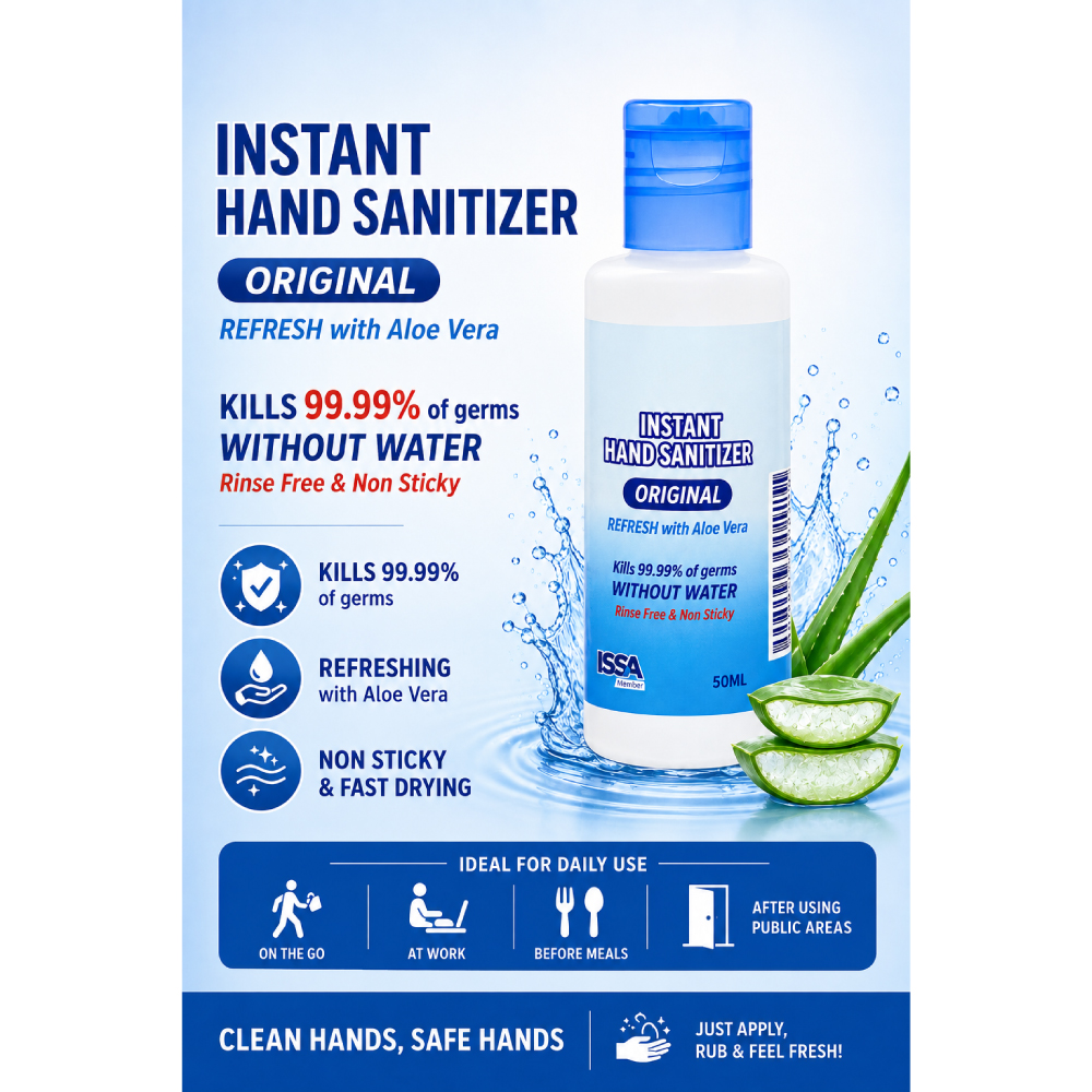 SCENTPUR Instant Hand Sanitizer Original 50ml for Sanitizer Tangan, Hand Sanitiser