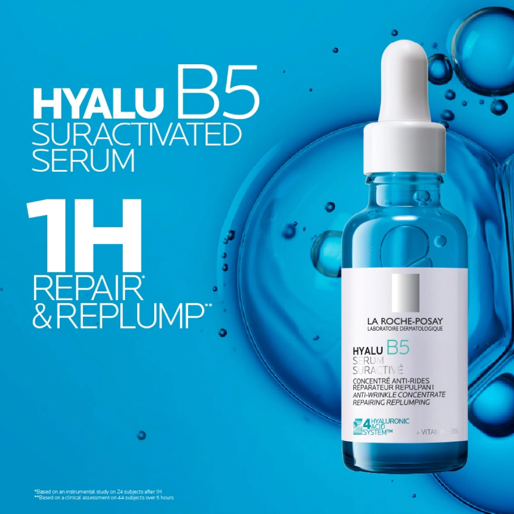LA ROCHE POSAY Hyalu B5 Suractivated Serum 30ml with Hyaluronic Acid, Anti Aging Serum