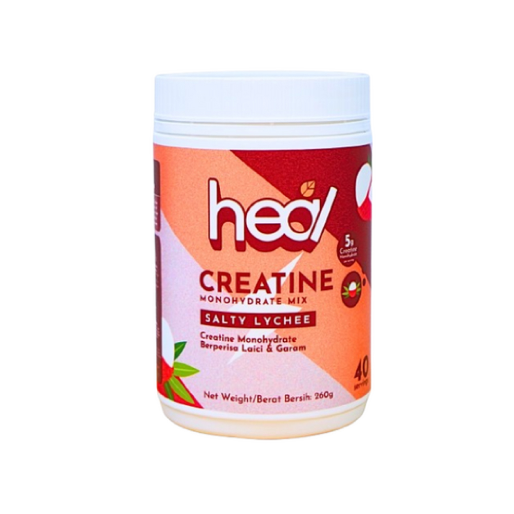 HEAL Creatine Monohydrate (Yuzu / Apple / Lychee / Unflavoured) for Creatine Powder