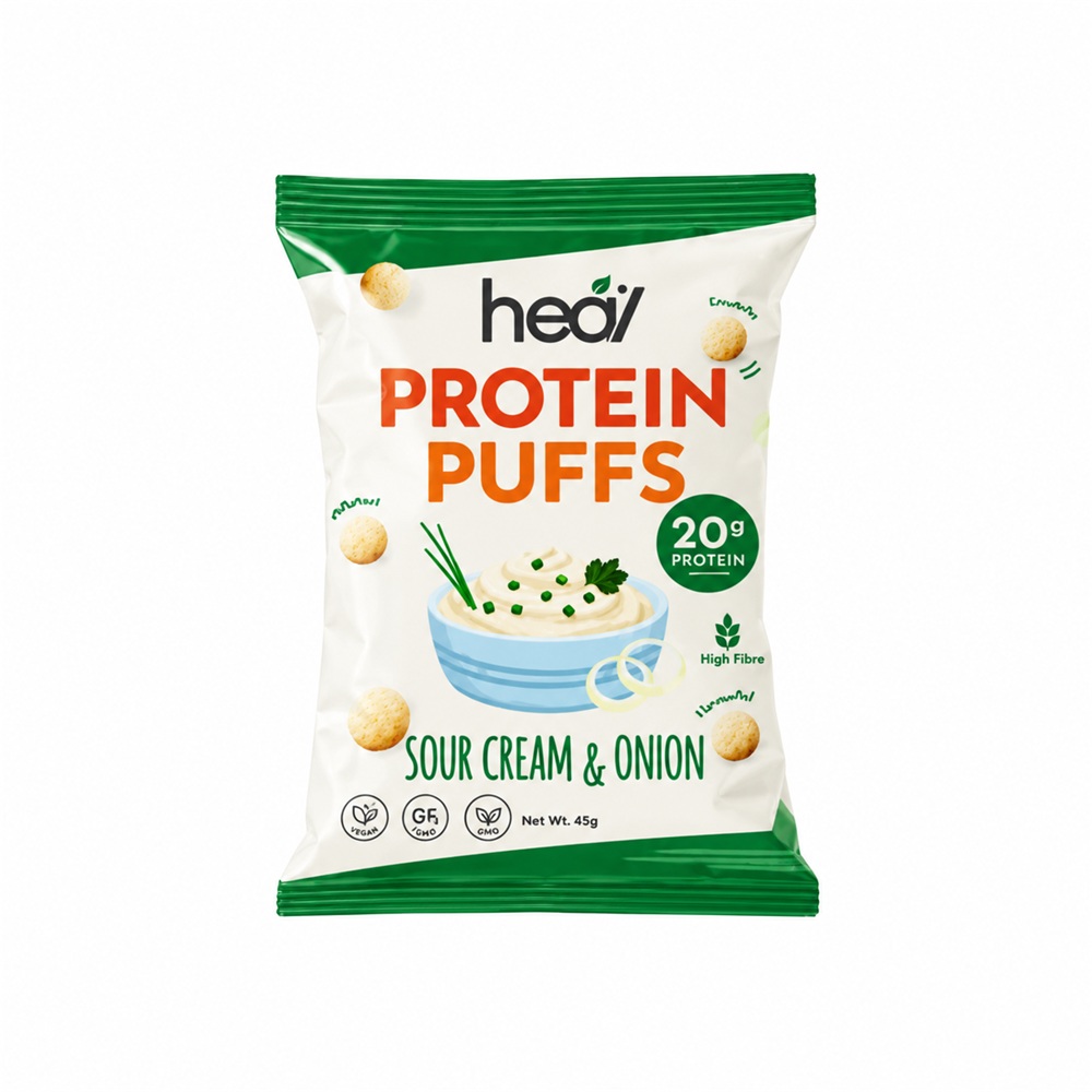 HEAL Protein Puff 48g (Sour Cream, Tom Yum, Nasi Lemak, Sichuan) for Soy Protein Puffs