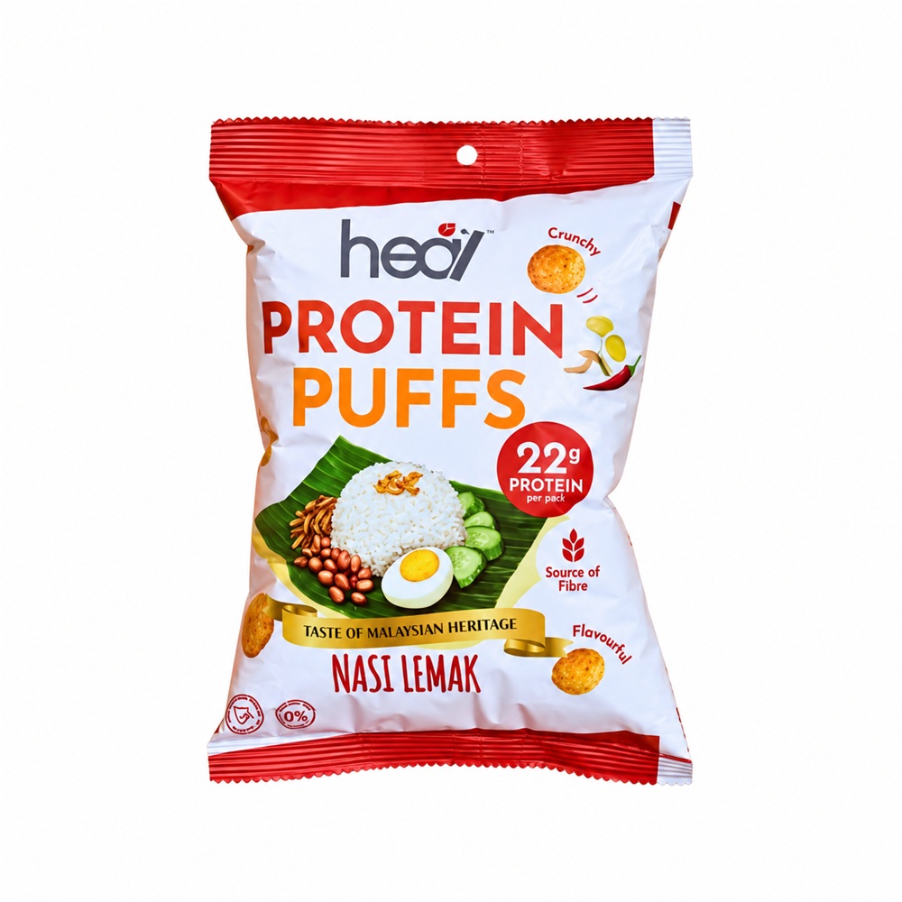 HEAL Protein Puff 48g (Sour Cream, Tom Yum, Nasi Lemak, Sichuan) for Soy Protein Puffs