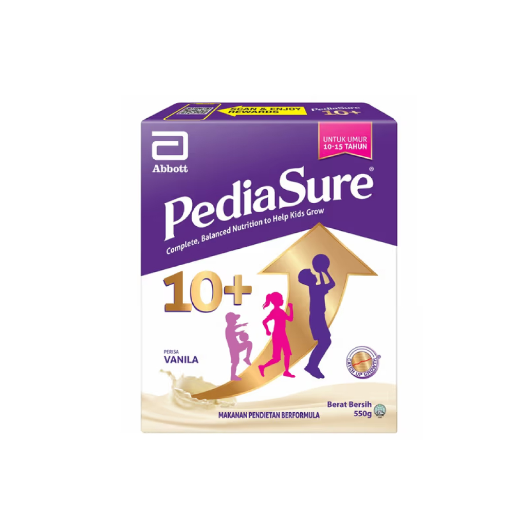 PEDIASURE 10+ 550g - Chocolate / Vanilla for Grow Up Milk, Milk for Teens, Susu Remaja