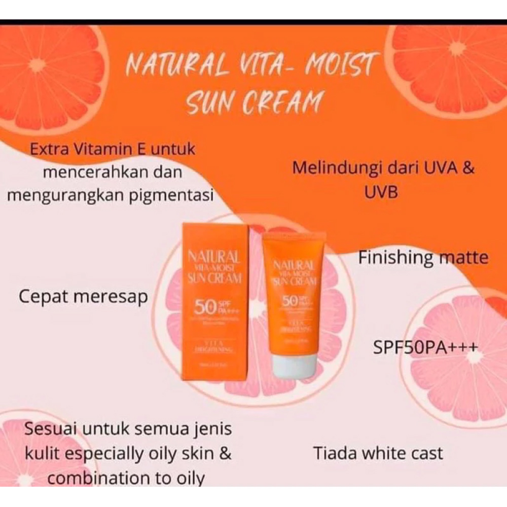 3W CLINIC Vita Moist Sun Cream 70ml for 3w Sunscreen, 3w Sunblock, Sunscreen Vitamin E