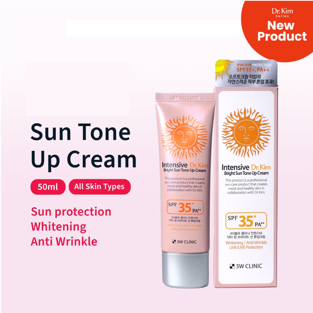 3W CLINIC Intensive Dr Kim Sun Bright Tone Up Cream 5ml for Moisturising Tone Up Cream