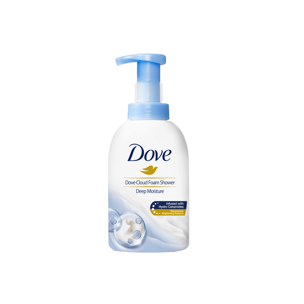 DOVE Cloud Foam Body Wash 400ml - Sakura / Deep Moisture / Peach / Blueberry for Sabun Mandi