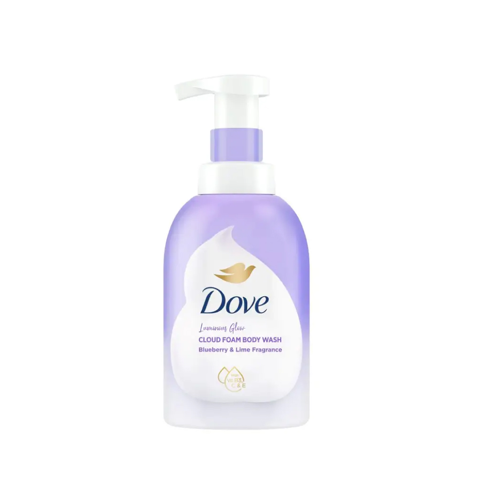 DOVE Cloud Foam Body Wash 400ml - Sakura / Deep Moisture / Peach / Blueberry for Sabun Mandi