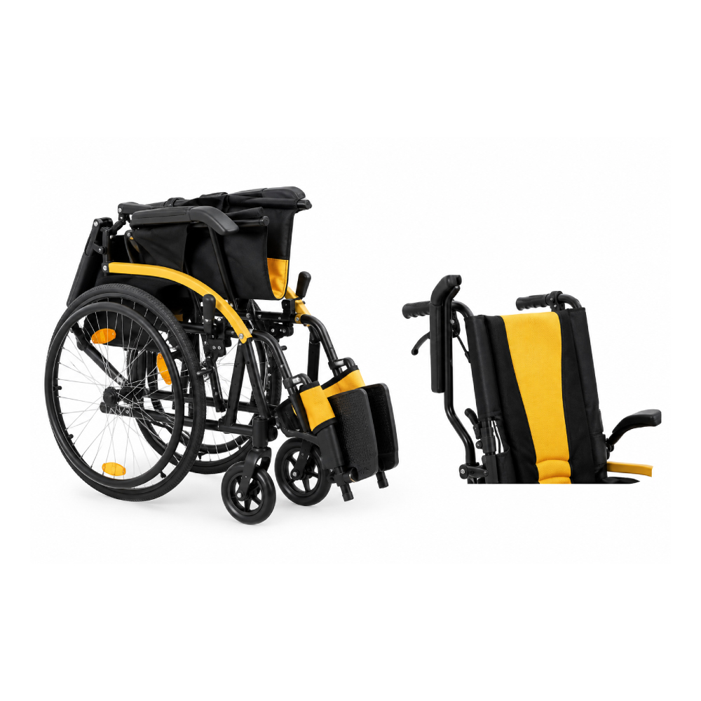 MAXWELL Aluminium Flip Up Armrest Lightweight Wheelchair 13kg for Kerusi Roda Ringan